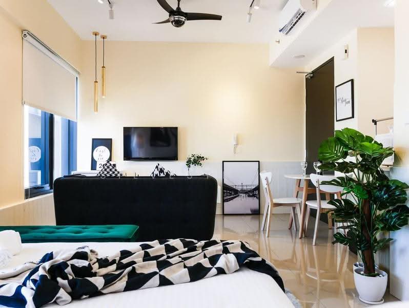 Service Residence for Sale at Tropicana 218 Macalister - Silvester Ti - Living Room - PropertyGuru.com.my
