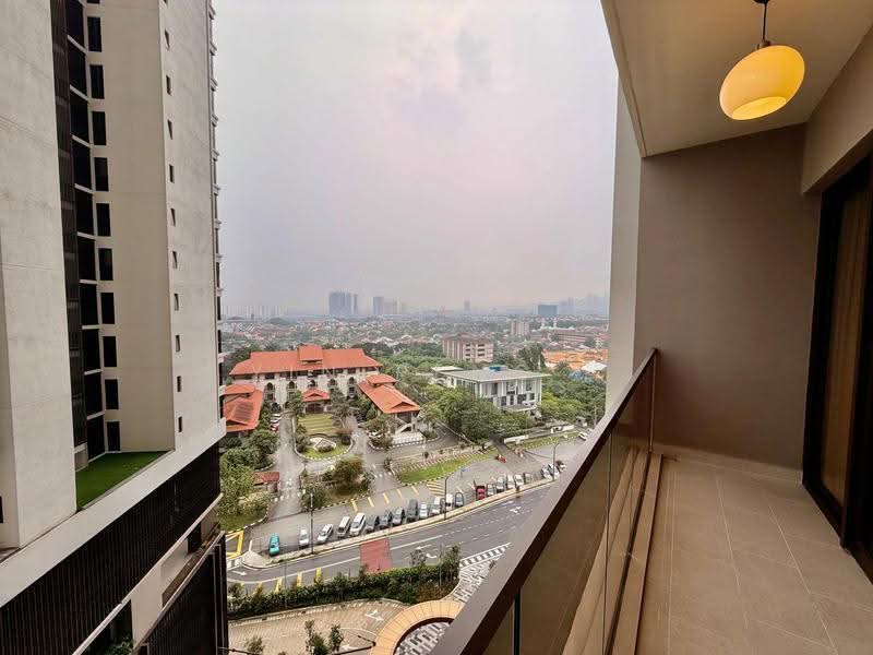 Service Residence for Rent at Jendela Residences - Yin Peng . - Balcony - PropertyGuru.com.my