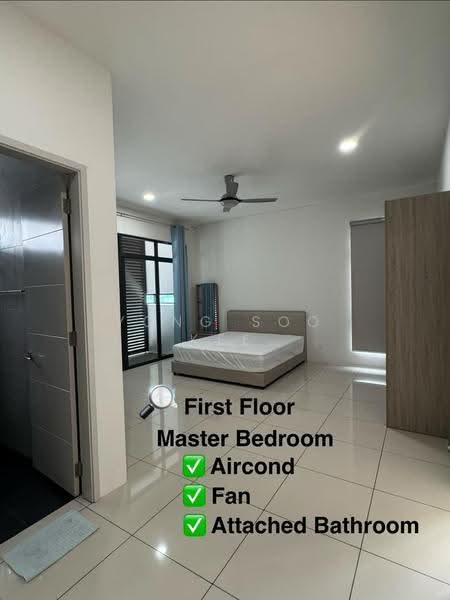 Rumah Berkembar untuk Disewa di Alma (Bukit Mertajam) - Yong Soo Kee - Master Bedroom - PropertyGuru.com.my