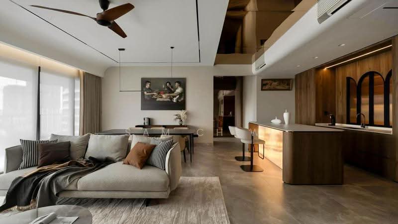 Kondominium untuk Dijual di Royal Garden @ Sri Putramas 4 - Sam Chiw - Living Area - PropertyGuru.com.my