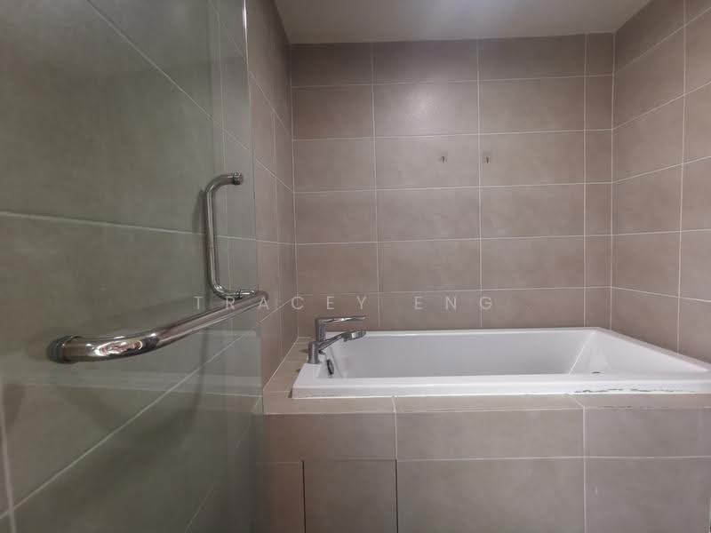 Service Residence for Rent at Teega Suites - Tracey Eng - Master Bathroom with Bathtub - PropertyGuru.com.my