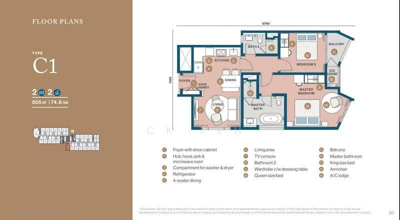 Service Residence for Sale at Clarissa Serviced Suites - CK TEH - PropertyGuru.com.my