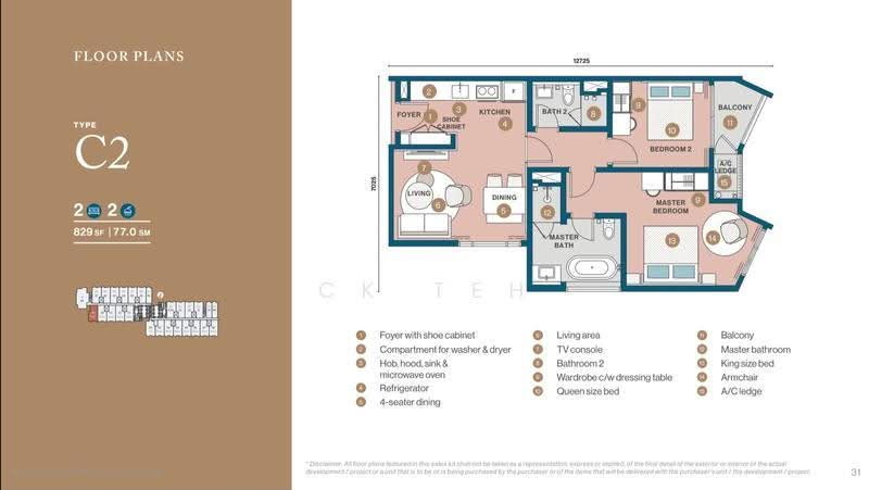 Service Residence for Sale at Clarissa Serviced Suites - CK TEH - PropertyGuru.com.my