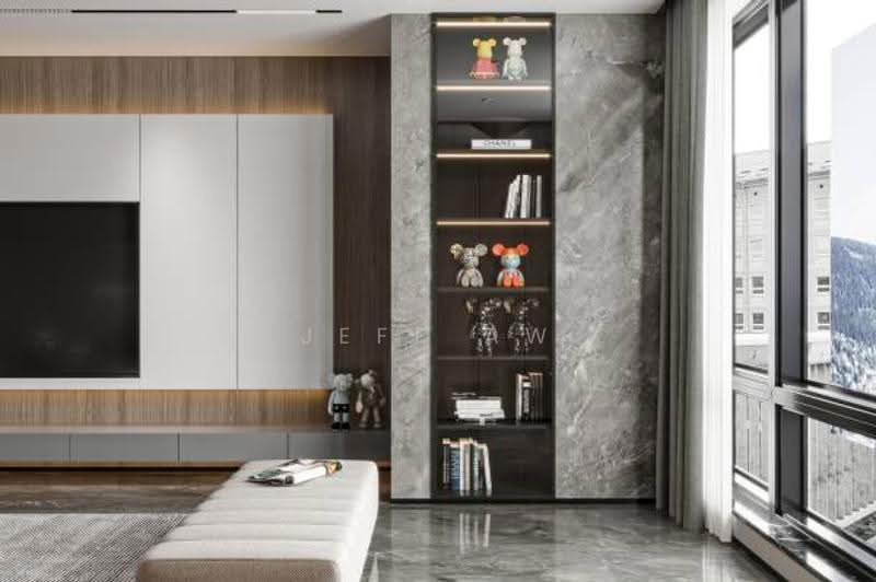 Kediaman Servis untuk Dijual di Agile Bukit Bintang - Jeff Aw - Living Room - PropertyGuru.com.my