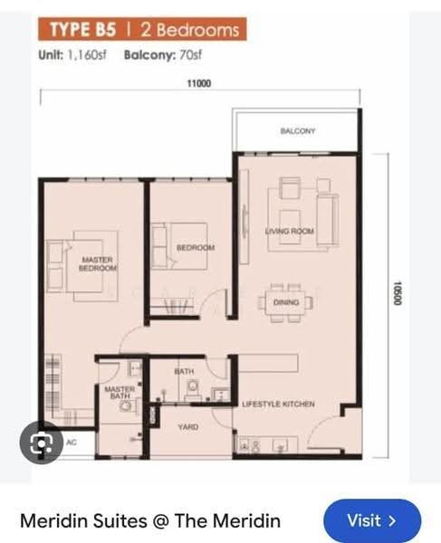 Service Residence for Rent at Meridin Suites @ The Meridin - Scarlette Lai - Master Bedroom - PropertyGuru.com.my