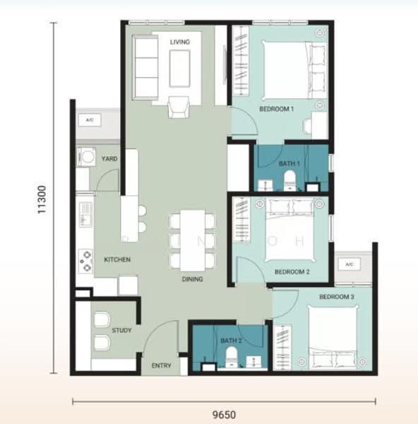 Kediaman Servis untuk Disewa di Teja @ Subang Jaya City Centre (SJCC) - Irwin Loh - PropertyGuru.com.my