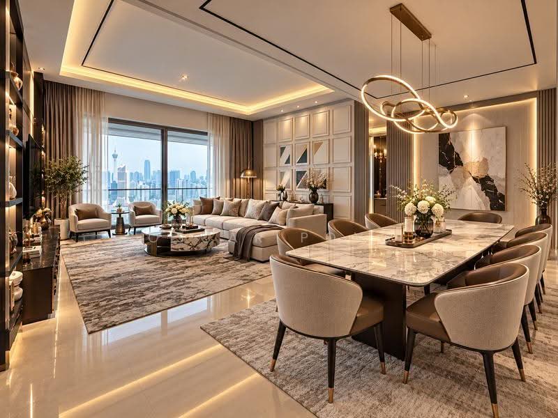 Service Residence for Sale at The Sentral Residences - Oscar Pong - Living Room - PropertyGuru.com.my