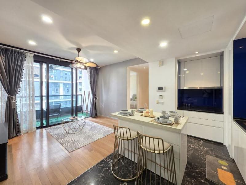 Kediaman Servis untuk Disewa di Arcoris Residences - Benn Tan - Living Room - PropertyGuru.com.my