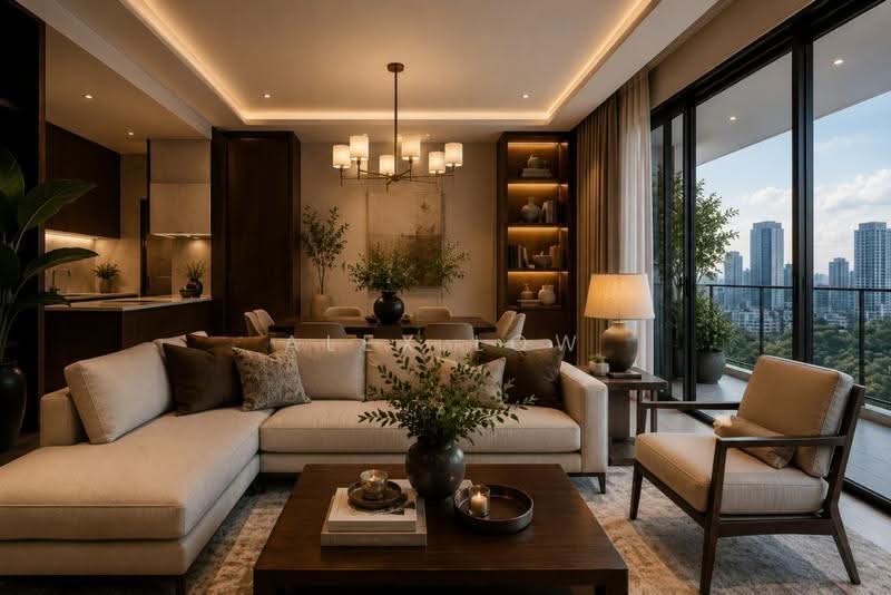 Kediaman Servis untuk Disewa di Park Regent @Desa Park City - Alex Low - Living Room - PropertyGuru.com.my
