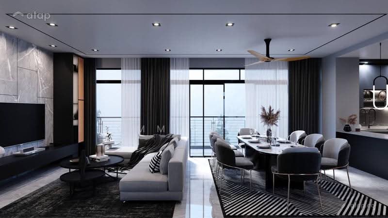 Service Residence for Sale at Alpinia Residences - Tommy Wong - Living Room - PropertyGuru.com.my
