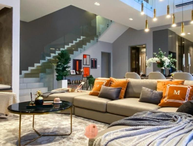 Rumah Berkembar untuk Dijual di Sungai Ara (Penang) - HT Sim - Living Room - PropertyGuru.com.my