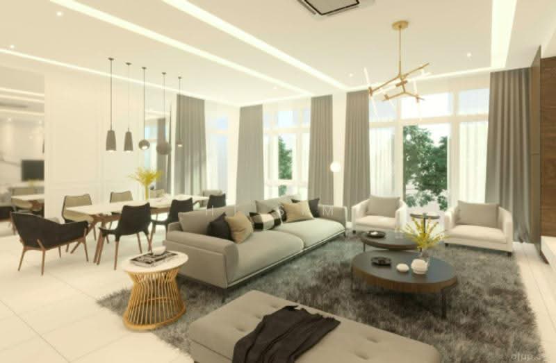 Rumah Berkembar untuk Dijual di Sungai Ara (Penang) - HT Sim - Living Room - PropertyGuru.com.my