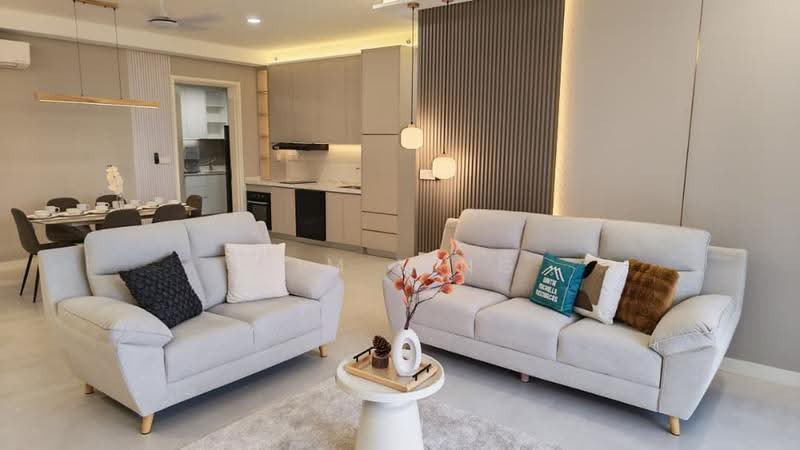 Kediaman Servis untuk Disewa di Jendela Residences - Kim Ling - Living Room - PropertyGuru.com.my