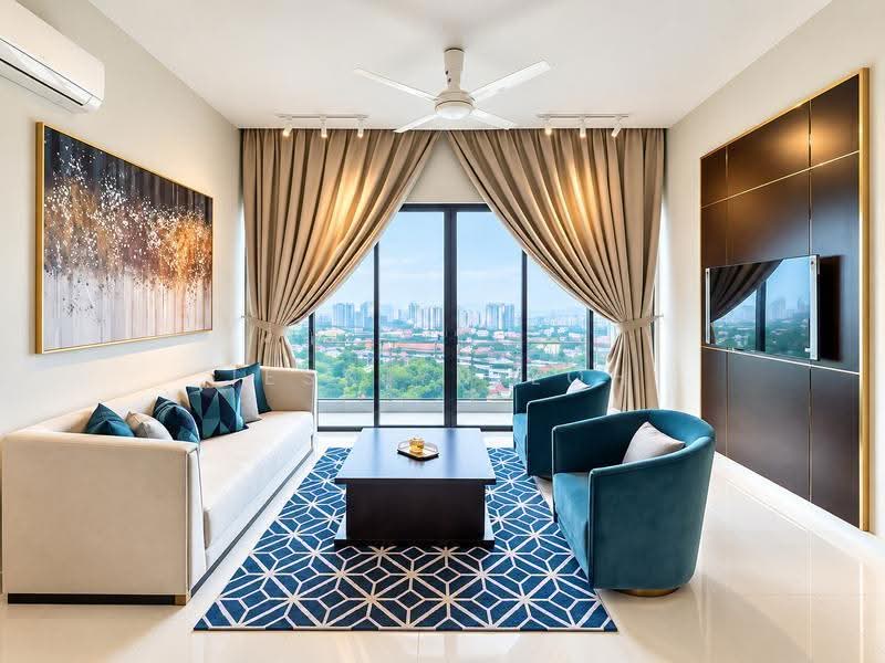 Kediaman Servis untuk Disewa di Oxford Residences @ Pavilion Embassy - Jesslyn Loh - Living Room - PropertyGuru.com.my