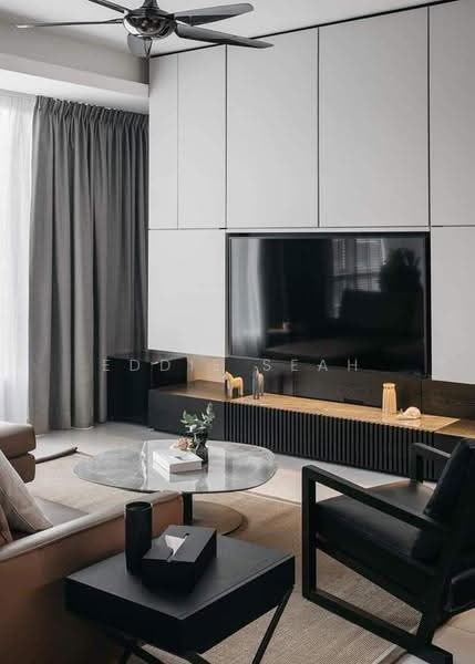 Kondominium untuk Dijual di Verticas Residensi - Eddie Seah - Living Room - PropertyGuru.com.my