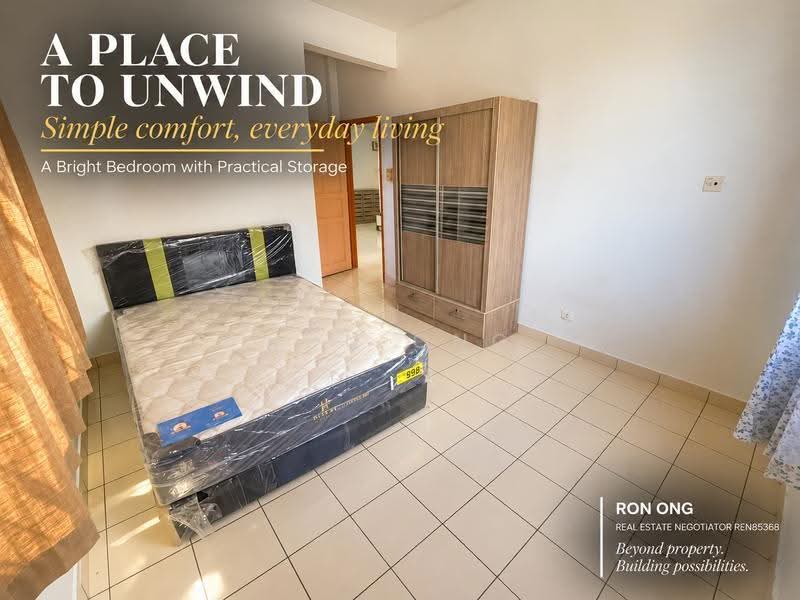 Apartment for Rent at Taman Penampang Apartment - RON Ong - Bedroom - PropertyGuru.com.my