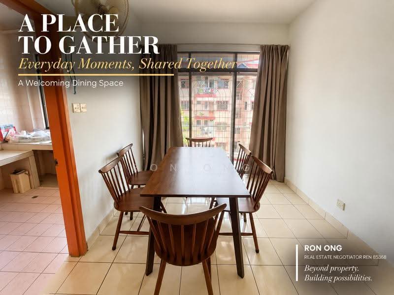 Apartment for Rent at Taman Penampang Apartment - RON Ong - Dining Room - PropertyGuru.com.my