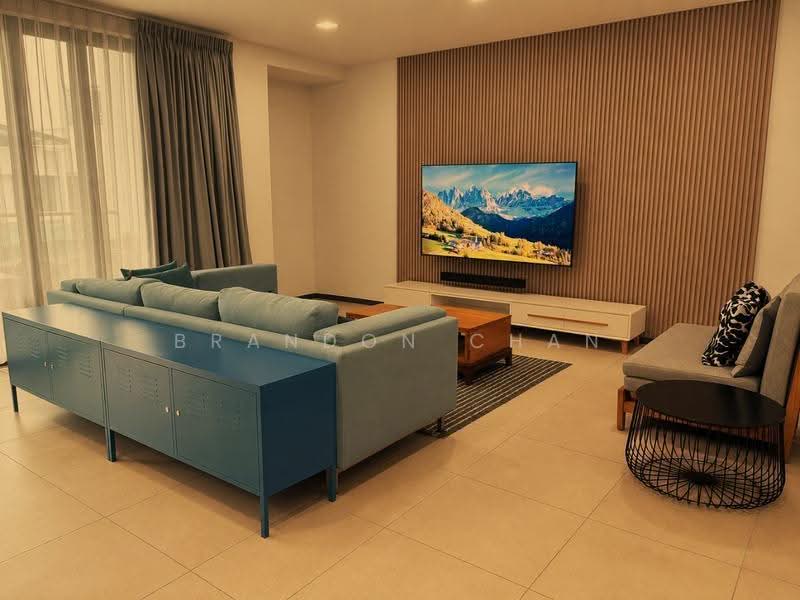 Kondominium untuk Disewa di Likas Square - Brandon Chan - Living Room - PropertyGuru.com.my