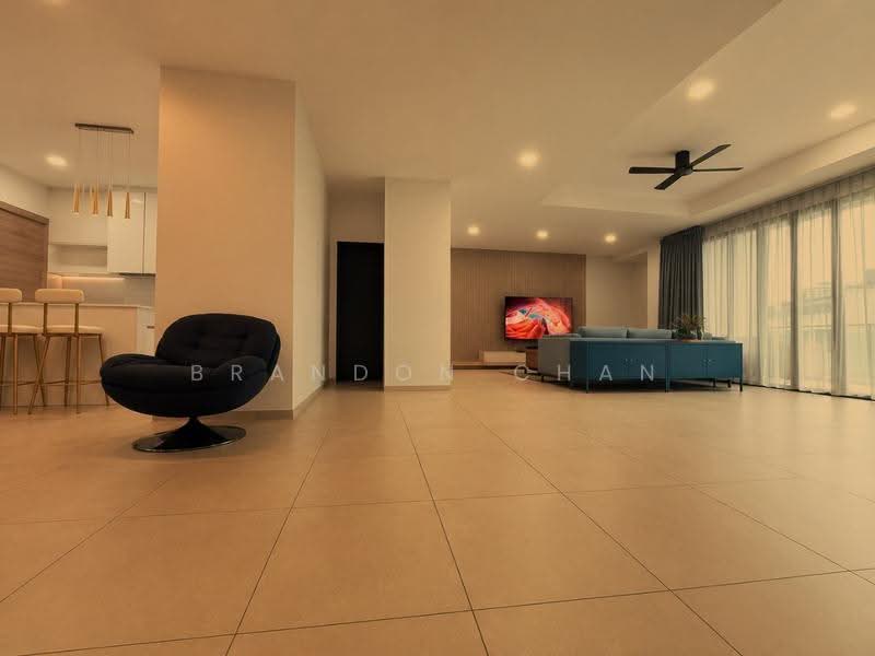 Kondominium untuk Disewa di Likas Square - Brandon Chan - Living Room - PropertyGuru.com.my