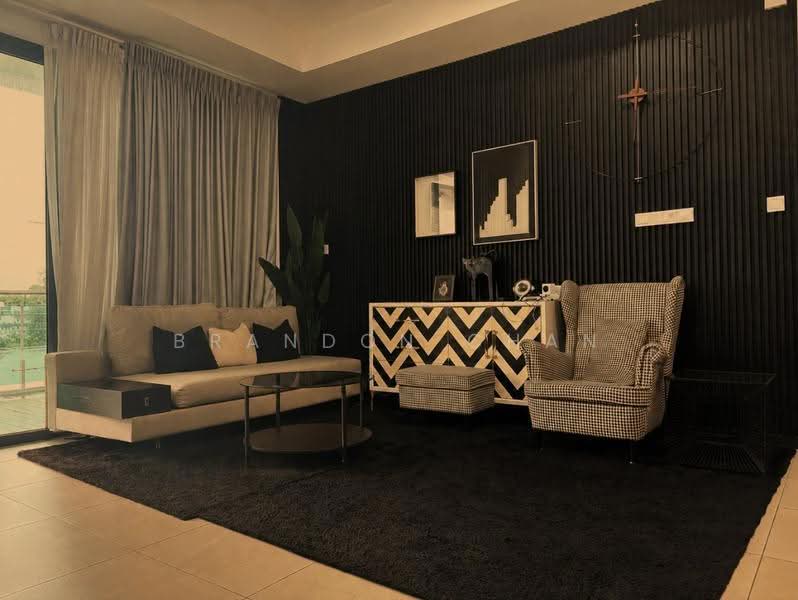 Kondominium untuk Disewa di Likas Square - Brandon Chan - Living Room - PropertyGuru.com.my