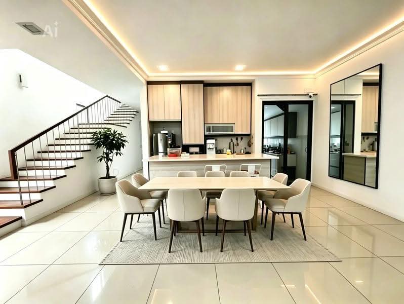 Rumah Teres untuk Dijual di Lake Fields (Sungai Besi) - David Ting - Dining Room - PropertyGuru.com.my