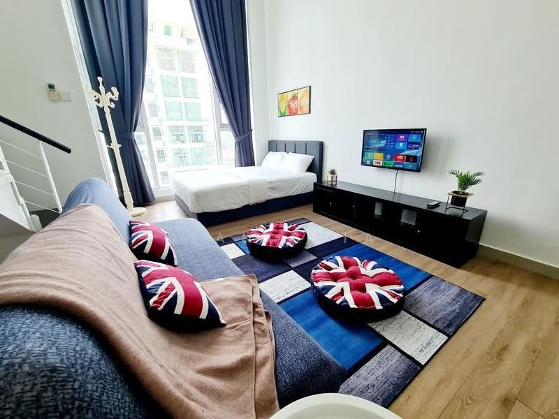 Service Residence for Sale at The Scott Garden SOHO - Sean Chia - Living Room - PropertyGuru.com.my