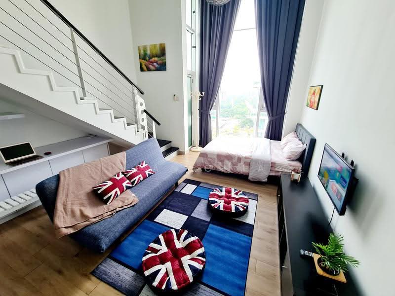 Service Residence for Sale at The Scott Garden SOHO - Sean Chia - Living Room - PropertyGuru.com.my