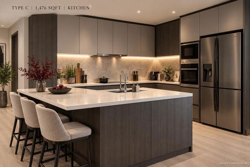 Kediaman Servis untuk Dijual di The Fiddlewoodz @ KL Metropolis - Philip Tan - Kitchen - PropertyGuru.com.my