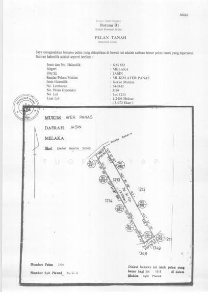 Tanah Pertanian untuk Dijual di Bukit Katil (Melaka) - Eugene Yap - PropertyGuru.com.my