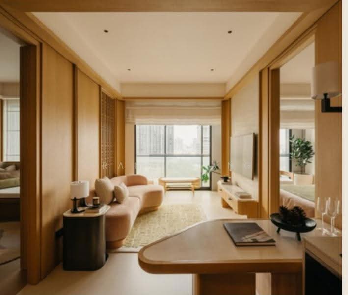 Service Residence for Sale at Wolo Mont Kiara KL - Orange Tang - Living Room - PropertyGuru.com.my