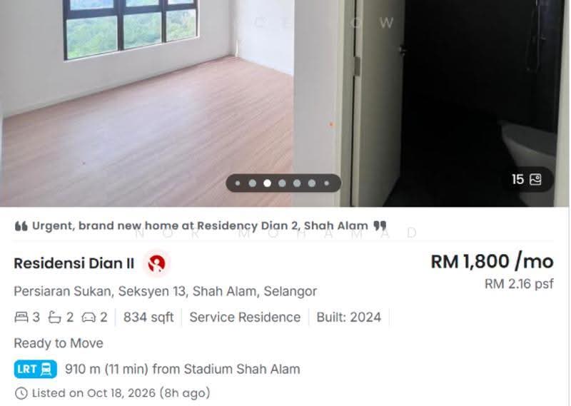 Kediaman Servis untuk Dijual di Residensi Dian II - Nor Mohamad - Bathroom - PropertyGuru.com.my