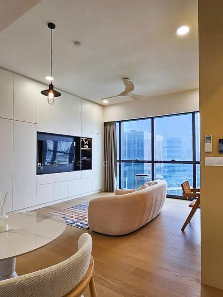 Service Residence for Sale at TRX Residences - Ric Cheah - Living Room - PropertyGuru.com.my