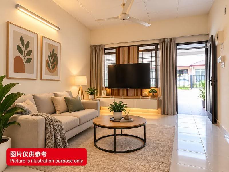 Rumah Teres 1-Tingkat untuk Dijual di Taman Tupai Mas (Taiping) - Vincent Lim - Living Room - PropertyGuru.com.my