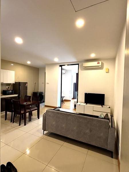 Kediaman Servis untuk Disewa di KL Gateway Residences - Jackson Cheng - Living Room - PropertyGuru.com.my