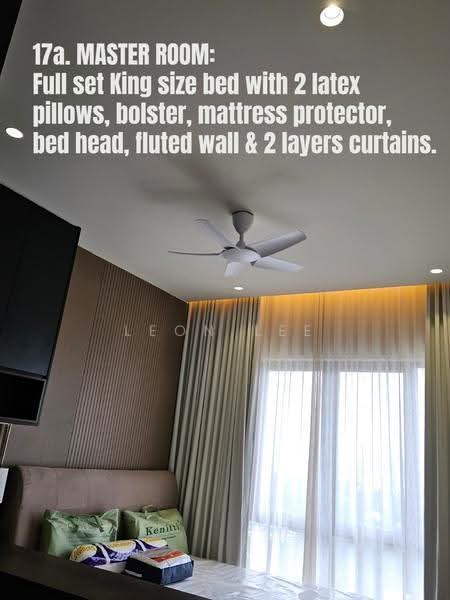 Kondominium untuk Disewa di Bangsar Hill Park - Leon Lee - Master Bedroom - PropertyGuru.com.my