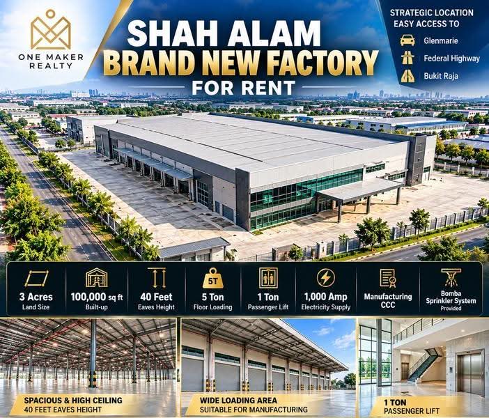 Factory for Rent in Glenmarie (Selangor) - XiaXun Ong - Exterior - PropertyGuru.com.my