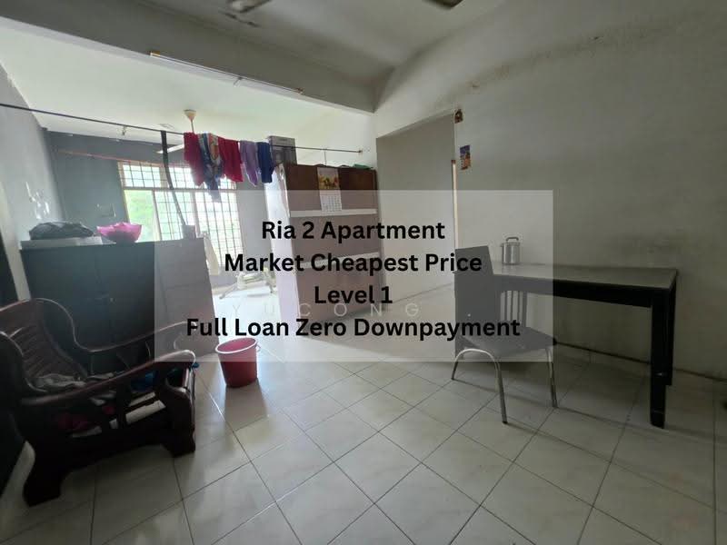 Apartment for Sale at Ria 2 Apartment - Yucong . - Living Room - PropertyGuru.com.my