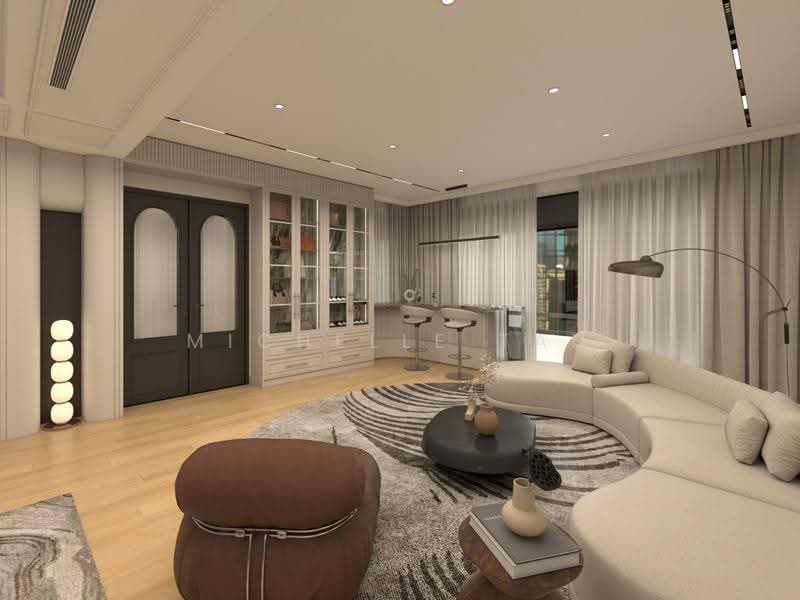 Service Residence for Sale at Four Seasons Place - Michelle Tan - Living Room - PropertyGuru.com.my