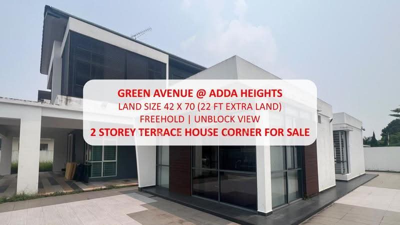 Rumah Teres 2-Tingkat untuk Dijual di Taman Adda Heights (Tebrau) - Max Loh - Exterior - PropertyGuru.com.my