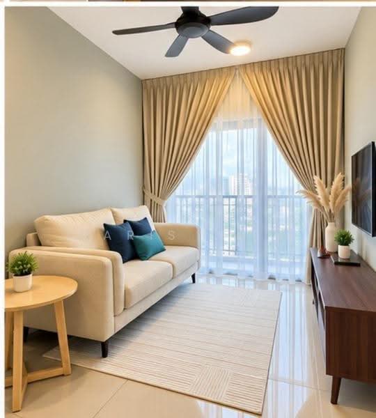 Kondominium untuk Disewa di Sky Awani Residensi 5 - Paris Chin - Living Room - PropertyGuru.com.my