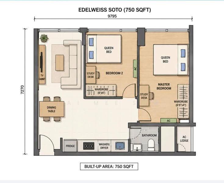Service Residence for Rent at Edelweiss @ Tropicana Gardens - Lai Mee Sum - PropertyGuru.com.my