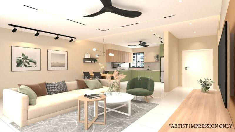 Flat for Sale at THE SKYLINE - Rackson Khor - Living Room - PropertyGuru.com.my
