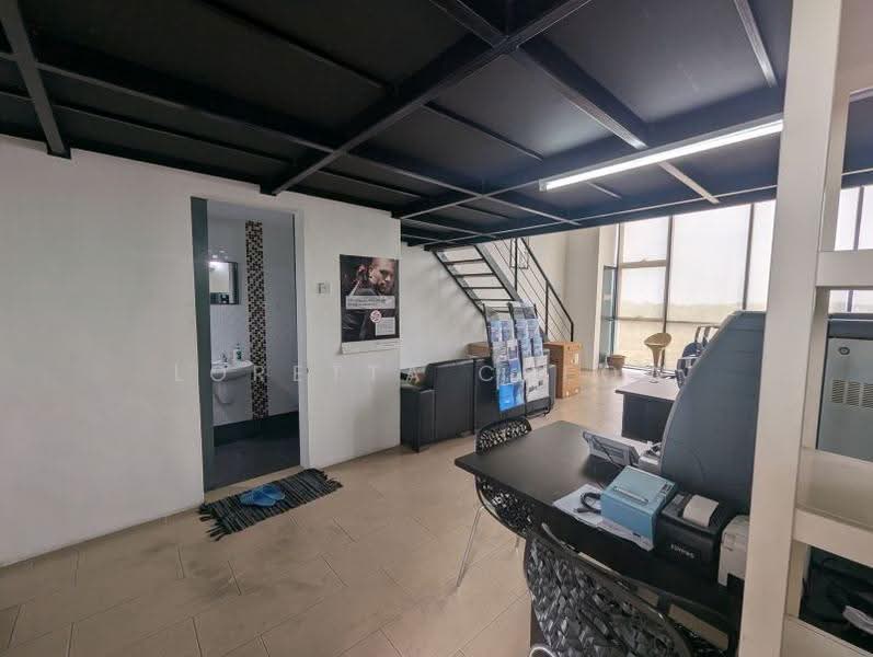 Office Area with Bathroom
