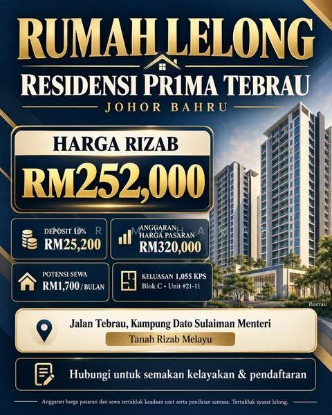 Apartment for Sale at Residensi Tebrau (PR1MA Tebrau) - Nor Mohamad - PropertyGuru.com.my