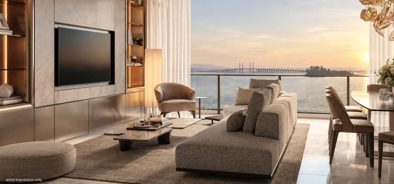 Condominium for Sale at Lightwater Residences - KK Kwok - Living Room - PropertyGuru.com.my