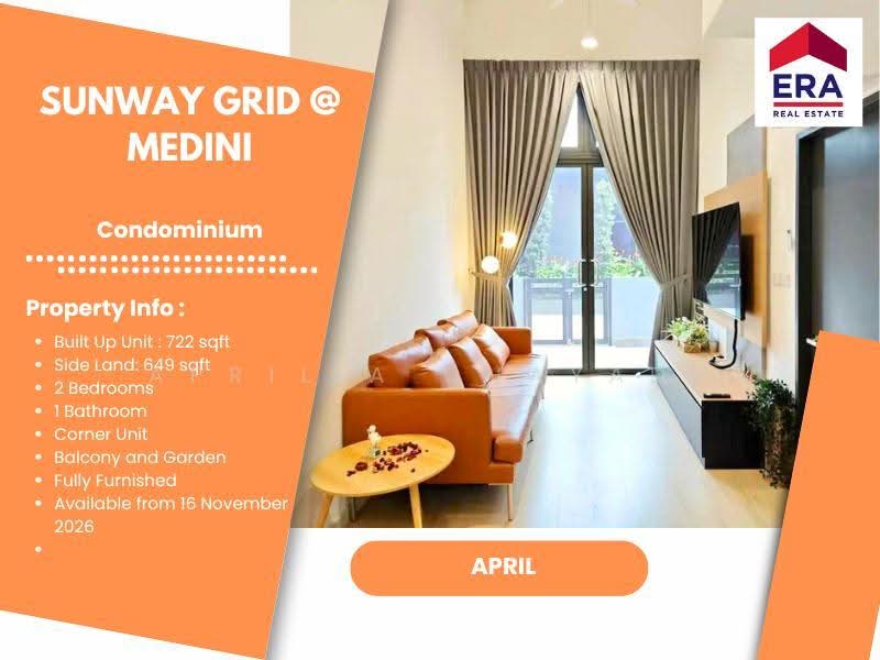 Kediaman Servis untuk Disewa di Sunway Grid Residence - APRILIA CHAYADI - Living Room - PropertyGuru.com.my