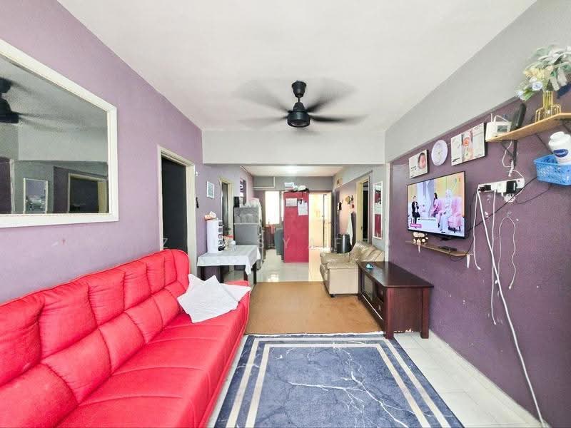 Apartment for Sale at Aman Putra Apartment - Zul Syafiq - Living Room - PropertyGuru.com.my