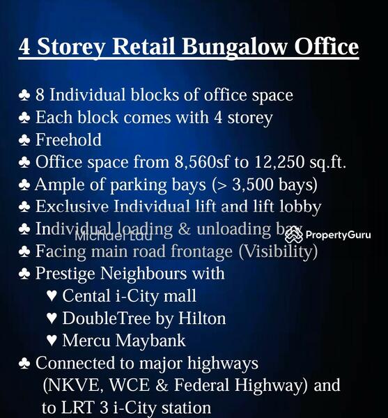 For Sale - 8 Premier @ i-City Finance Avenue