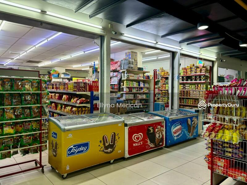 Perks of living in a mixed-development building - the convenience store is just on the ground floor