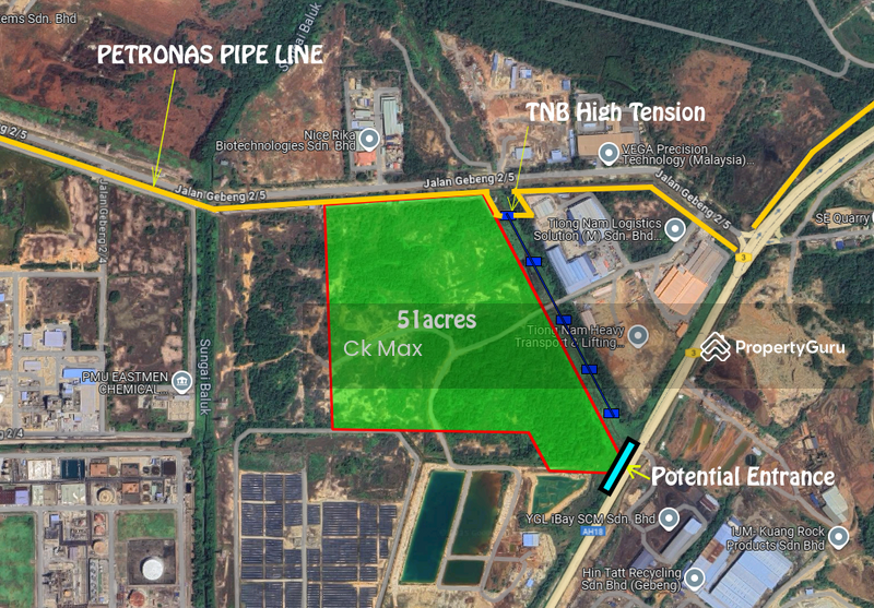 Untuk Dijual - Industrial land at Kawasan Industri Gebeng